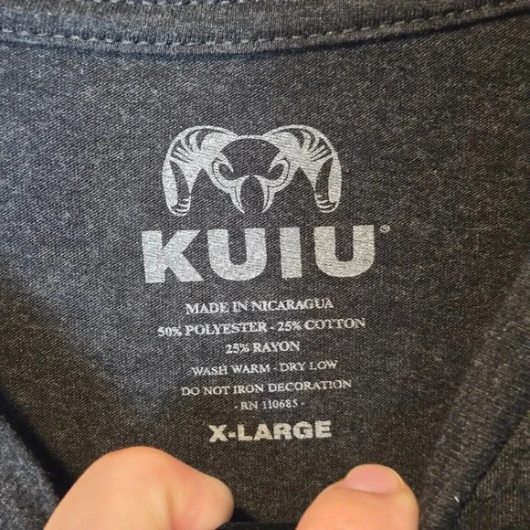 KUIU Mens XL T-shirt Lot Of 2 Ultralight Hunting Long Sleeve Gray - Picture 3 of 11